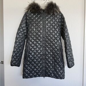 Duvetica Black Quilted Puffer Coat